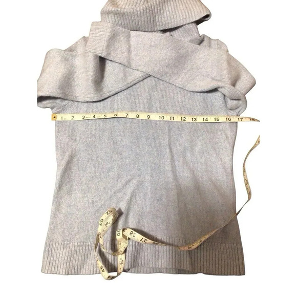 Wool Sweater Women Size Small Blue Knit Turtleneck Merino Light Jumper J CREW - Picture 4 of 7